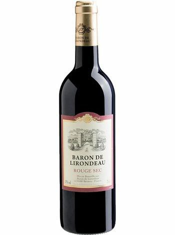 Вино Baron de Lirondeau сухе червоне 11% 0.75 л